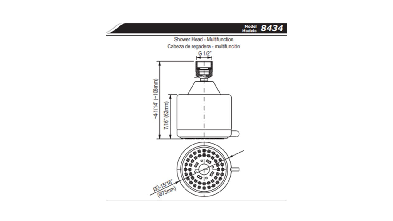 Graff G-8434 Multi-Function Showerhead