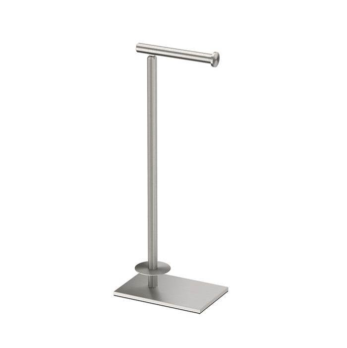 Gatco Square Standing Toilet Paper With Storage Holder