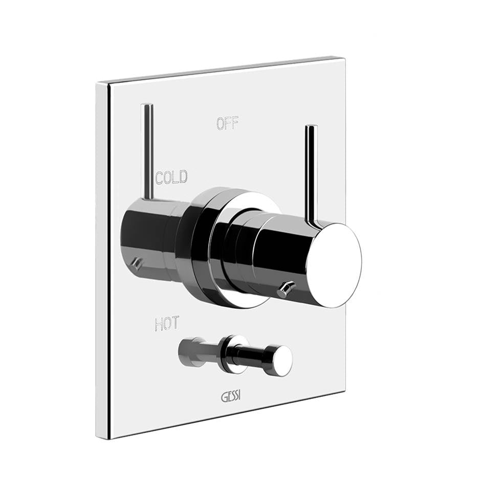 Gessi 29674 Emporio Trim Parts Only External Parts For Pressure Balance With 2-Way Diverter