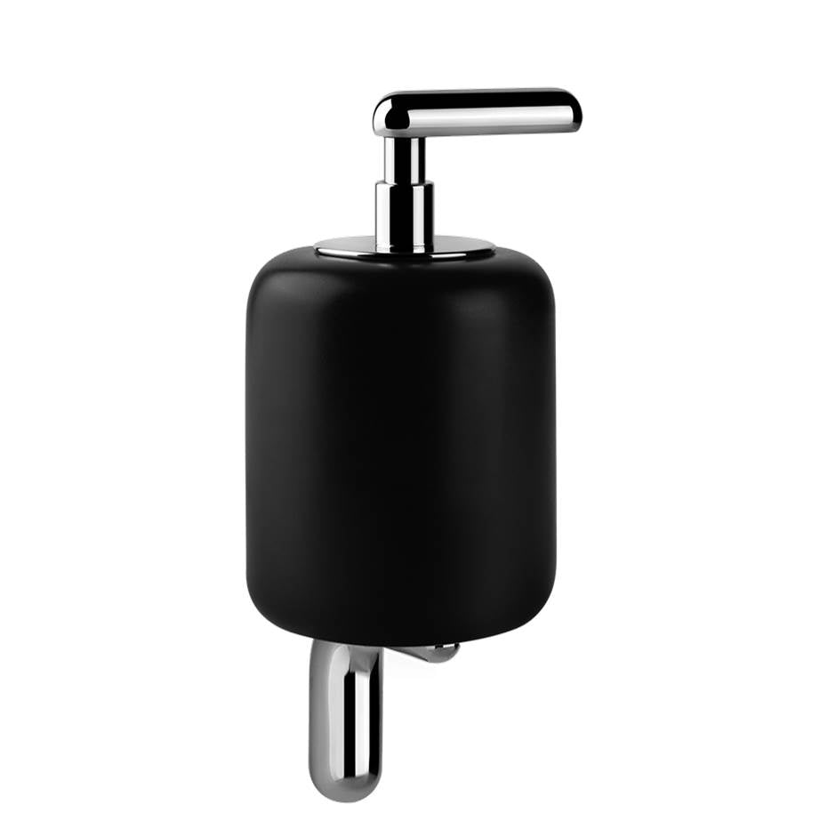 Gessi 38014 Goccia Wall-Mounted Liquid Soap Dispenser - Black