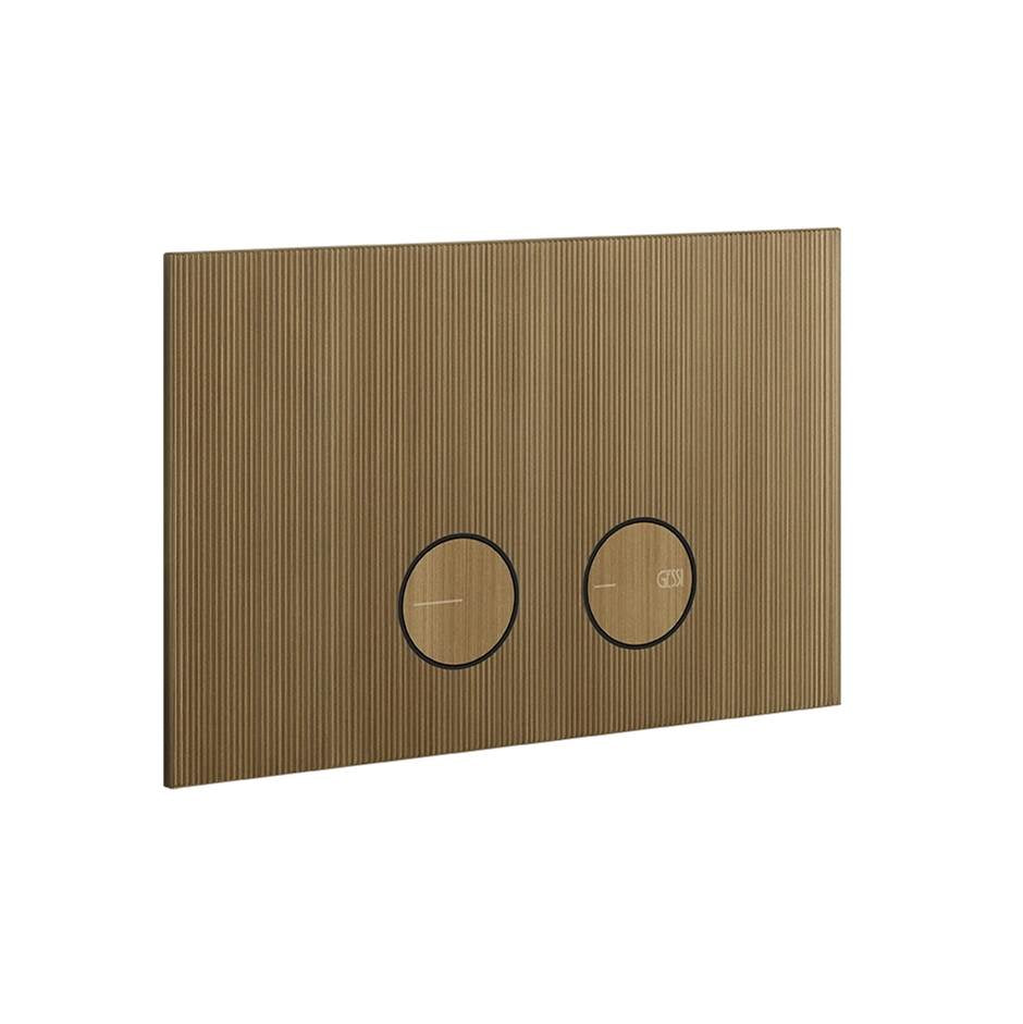 Gessi 54671 Inverso Flush Actuator Plate Rigato
