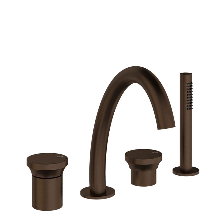 Gessi 66037 Origini Four-Hole Roman Tub Set.