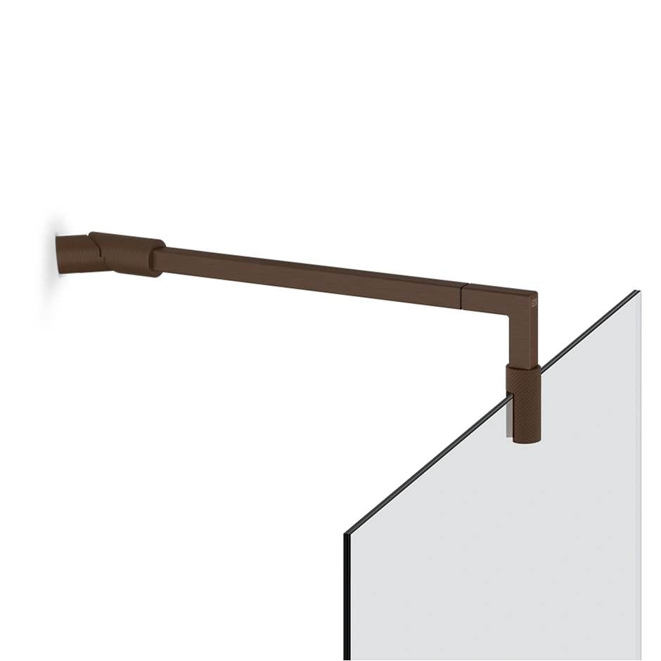 Gessi 67671 Shower G Stabilization Arm For Frameless Shower Enclosure. Diamantato