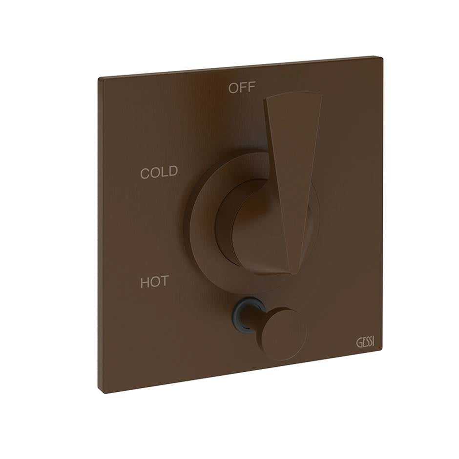 Gessi 72174 Ventaglio Trim Parts Only External Parts For Pressure Balance With Two Ways Diverter