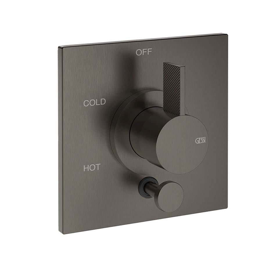 Gessi 73674 Inverso Trim Parts Only External Parts For Pressure Balance With 2 Ways Diverter. Diamantato