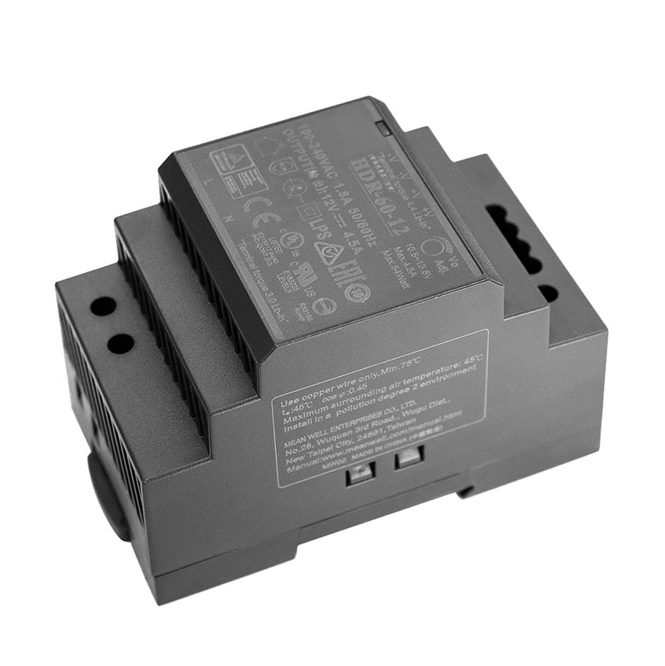 Gessi R5402-238 Afilo Power Supply Ce 30 Watt Din Rail. Input Voltage 100-240Vac. Output Voltage 12Vdc.
