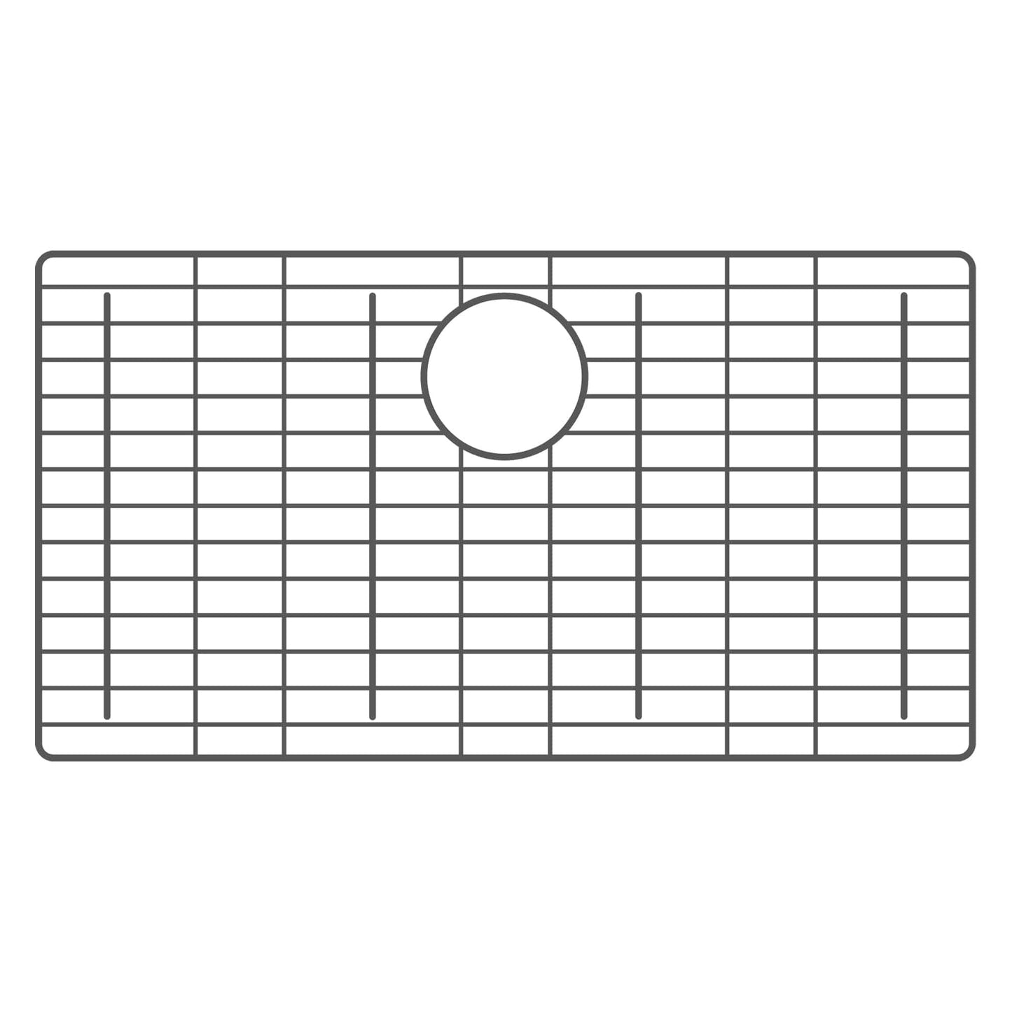 Native Trails GRR2614-GM 26.25" x 14.25" Bottom Grid in Gunmetal PVD