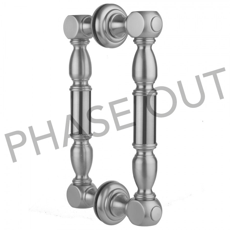 Jaclo H20-BB-18 18" H20 Back To Back Shower Door Pull With Finials - Parent