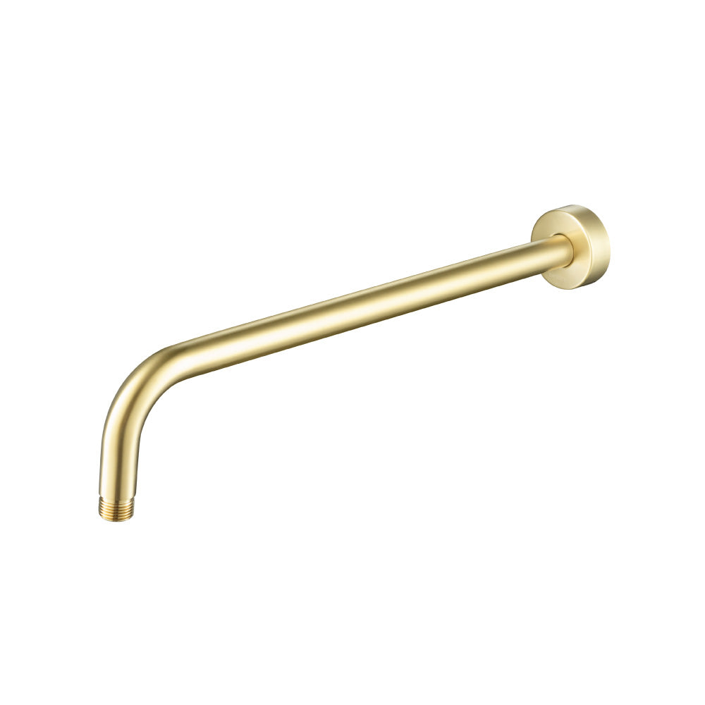 Flusso HS1012SA Wall Mount Round Shower Arm - 16" (400mm) - With Flange
