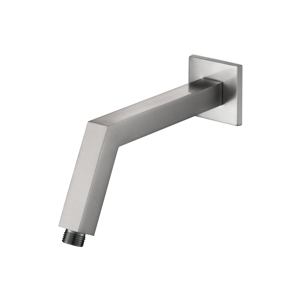 Flusso HS1025 Square Shower Arm With Flange - 10" - With Flange