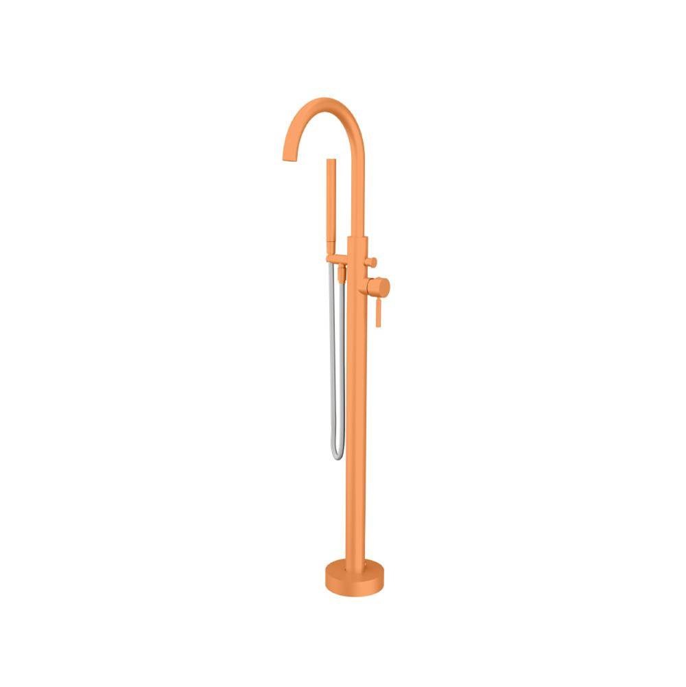 Flusso Serie 100 100.1170 Freestanding Floor Mount Bathtub / Tub Filler With Hand Shower