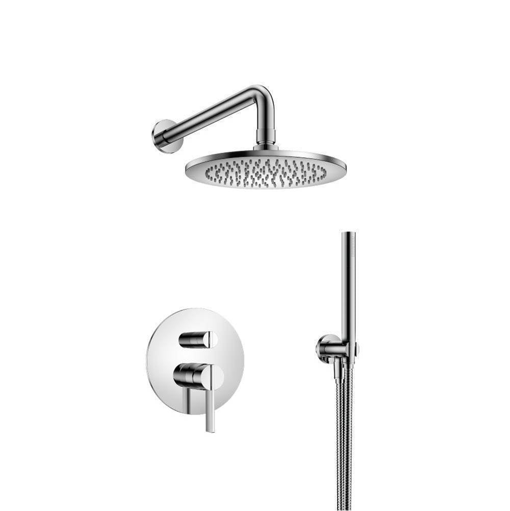 Flusso 145.3310CP Two Output Shower Set With Shower Head And Hand Held