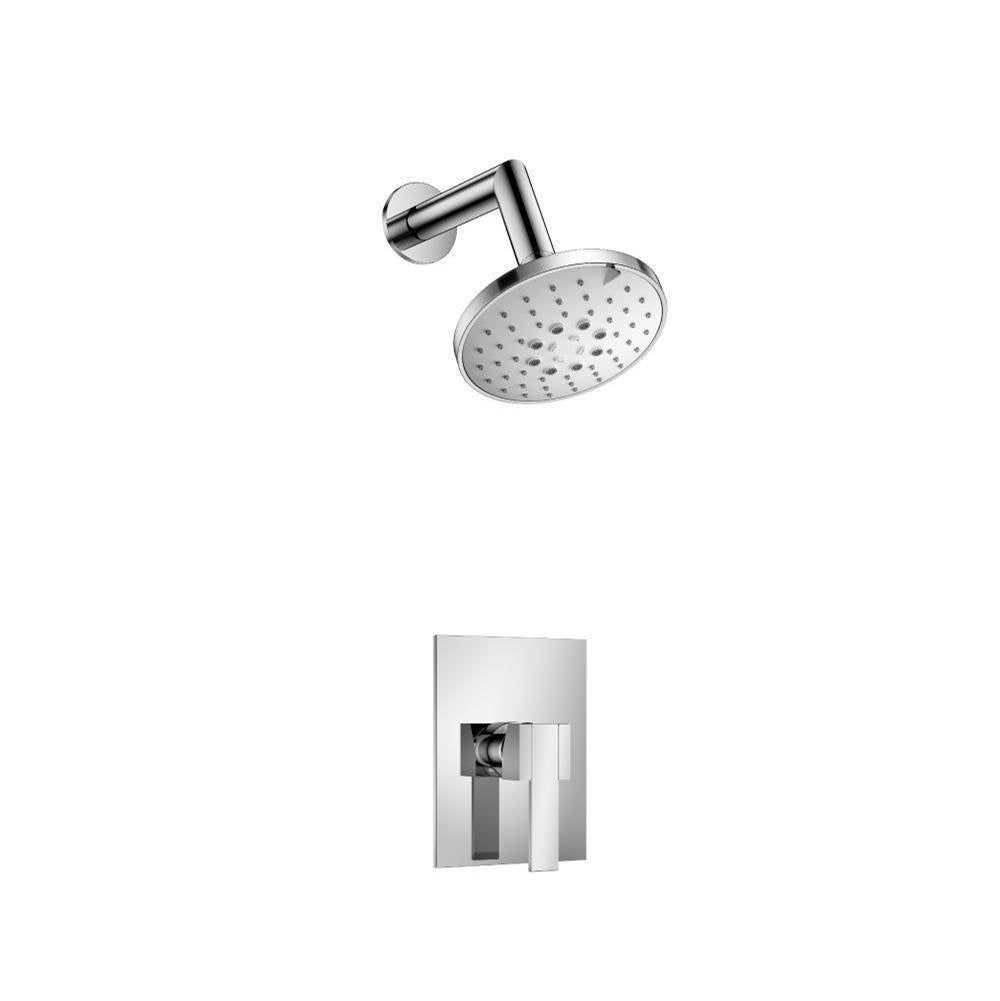 Flusso 150.3000CP Single Output Shower Set With ABS Shower Head & Arm