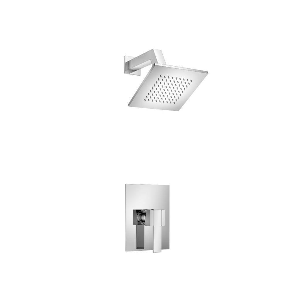 Flusso 150.3050CP Single Output Shower Set With Brass Shower Head & Arm