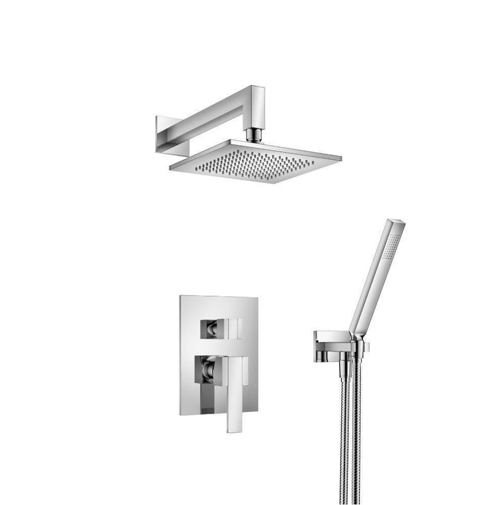 Flusso 150.3300CP Two Output Shower Set With Shower Head And Hand Held