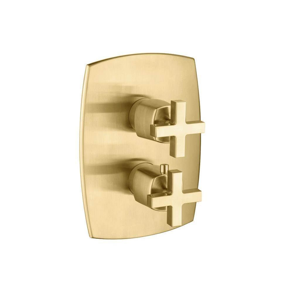 Flusso Serie 240 240.4420 3/4 " Thermostatic Valve & Trim - With 2-Way Diverter - 2 Output