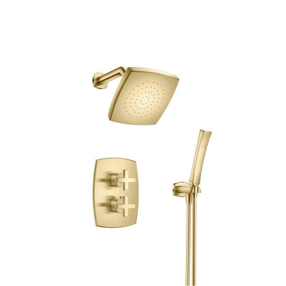 Flusso Serie 240 240.7050 Two Output Shower Set With Shower Head And Hand Held