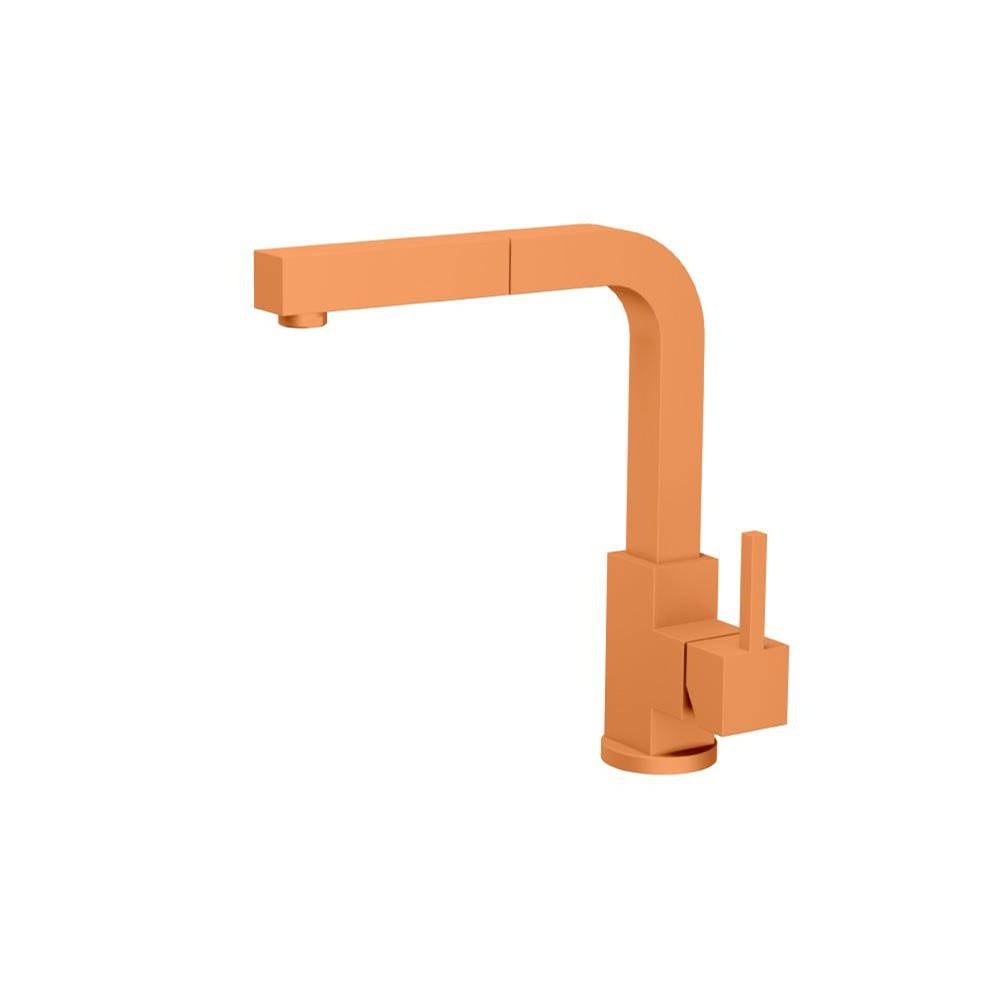 Flusso K.1330 Deus - Dual Spray Stainless Steel Kitchen Faucet With Pull Out