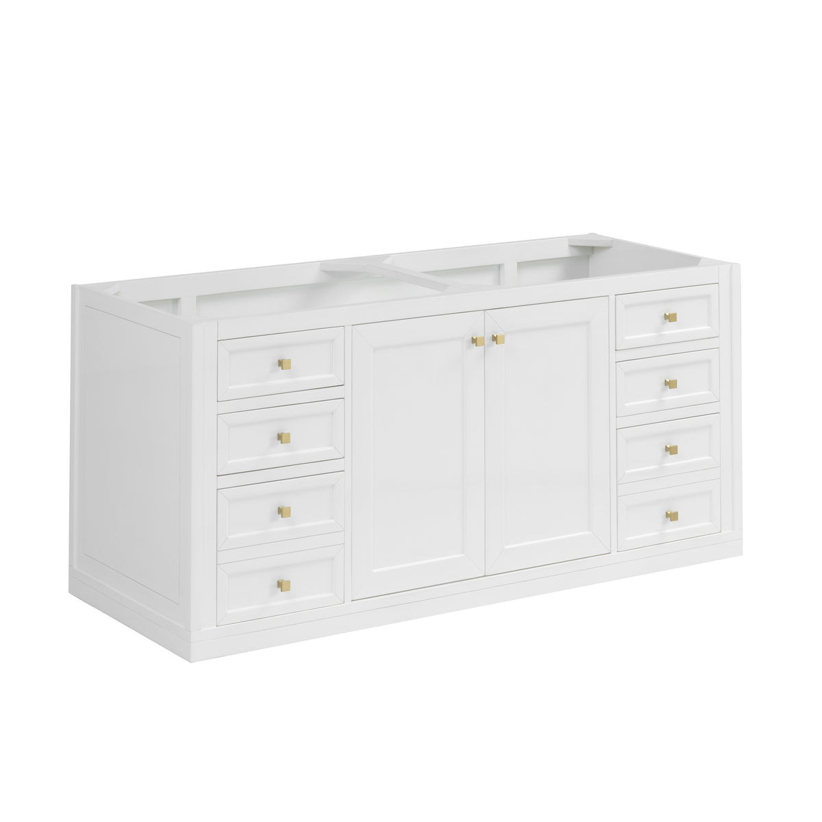 James Martin 503-V60D-M-GW Chicago 60" Double Vanity, Glossy White