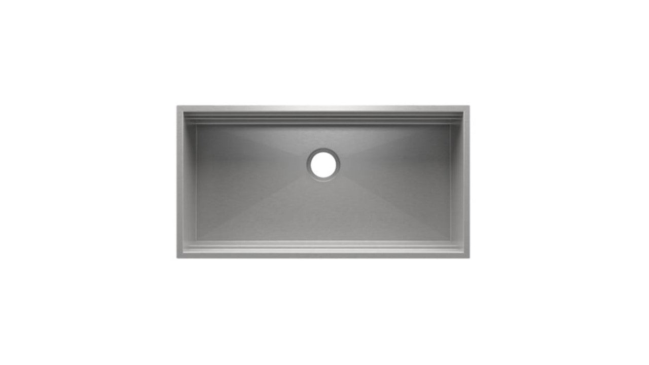 Home Refinements by Julien 005508 Smartstation Sink Undermount Single 36X18X10 - Brushed Stainless Steel