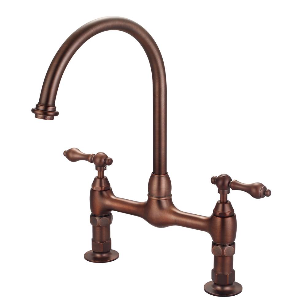 Barclay KFB510-ML Harding Kitchen Bridge Faucet Metal Lever Handles