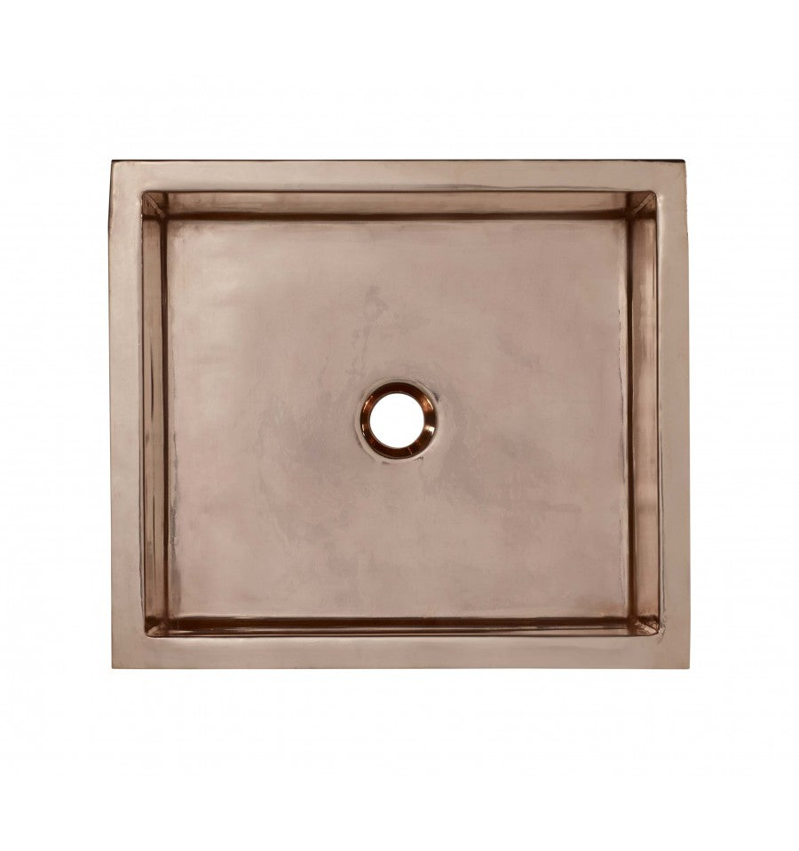 Thompson Traders KPA-1715T Tiered Petit Lucca Legacy Kitchen Rectangular handcrafted bar or prep sink Rose Gold
