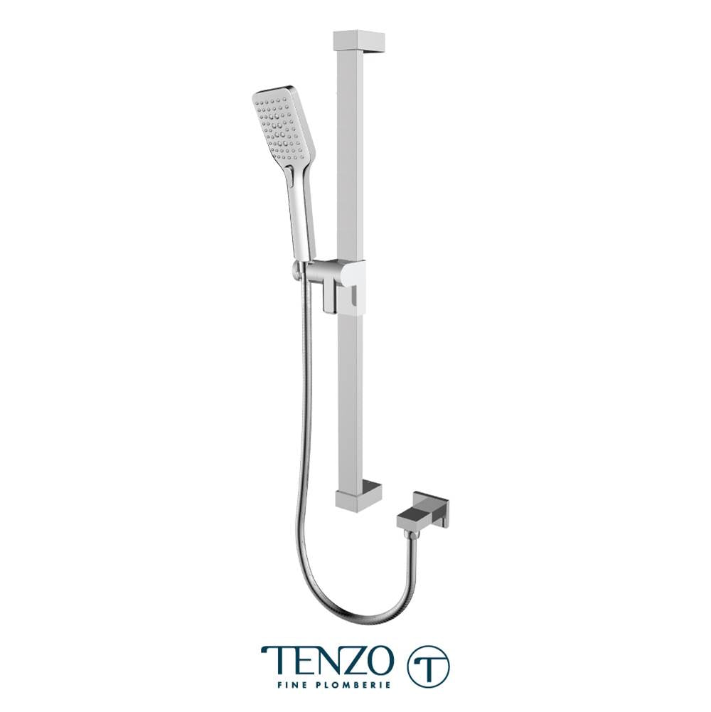 Tenzo KRD-34124-CR Sliding Bar Kit With Elbow Chrome