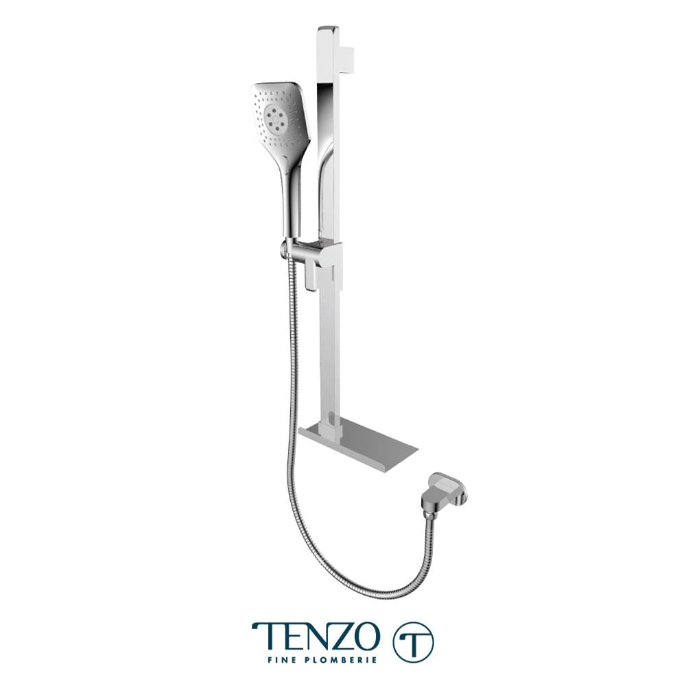 Tenzo KRDT-32215-CR Sliding Bar Kit With Elbow And Shelf Chrome