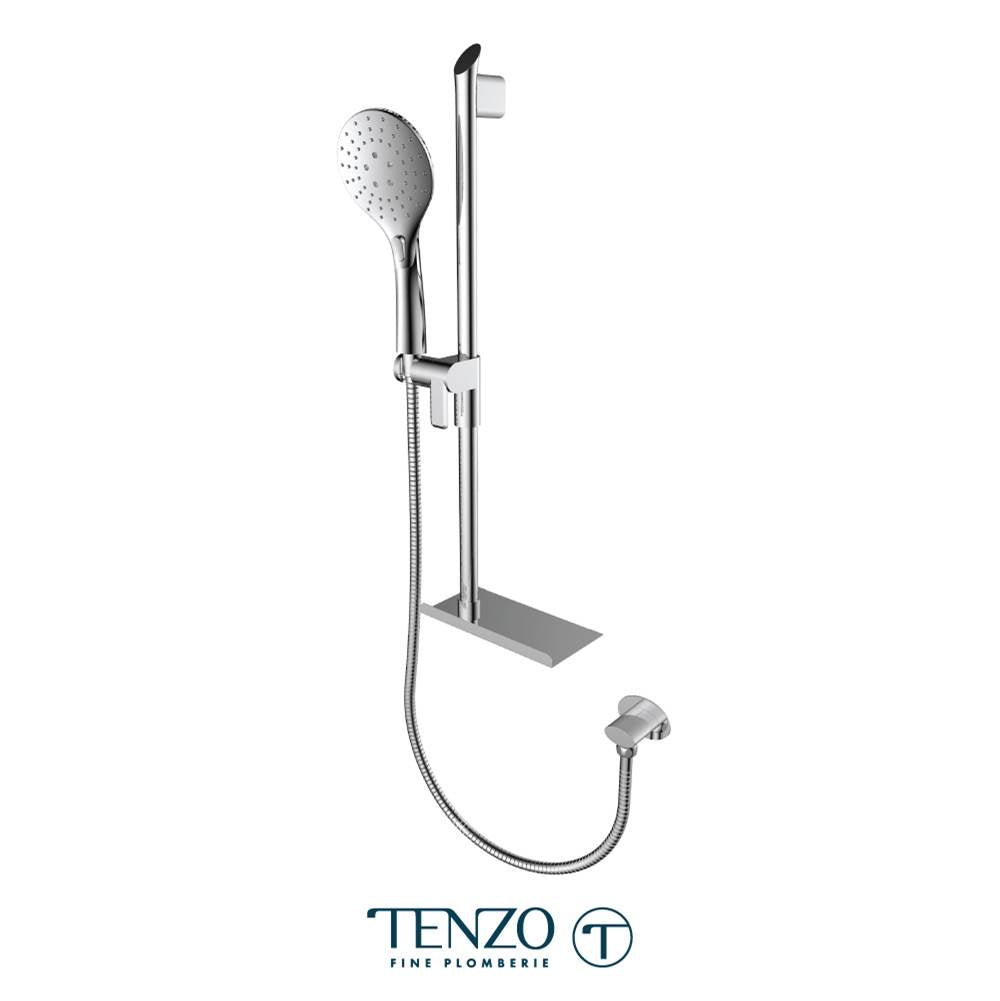 Tenzo KRDT-33196-CR Sliding Bar Kit With Elbow And Shelf Chrome