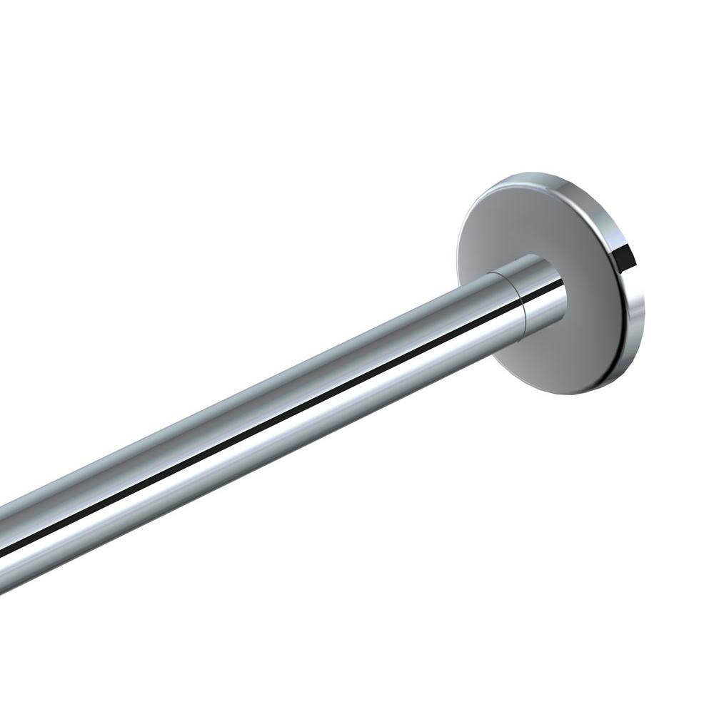 Kartners KSR-6SS Straight Shower Rod 6" Feet (72" ) Round Ends - Parent