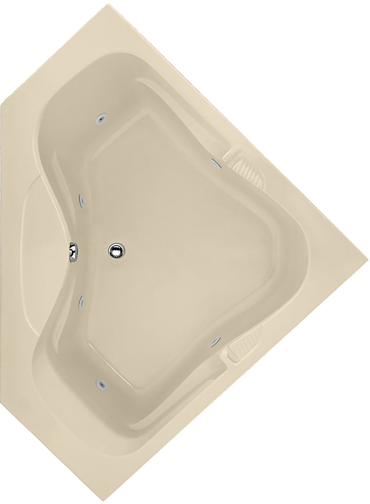 Hydro Systems LAR6060ACO Lara 60 X 60 Acrylic Airbath & Whirlpool Combo Tub System