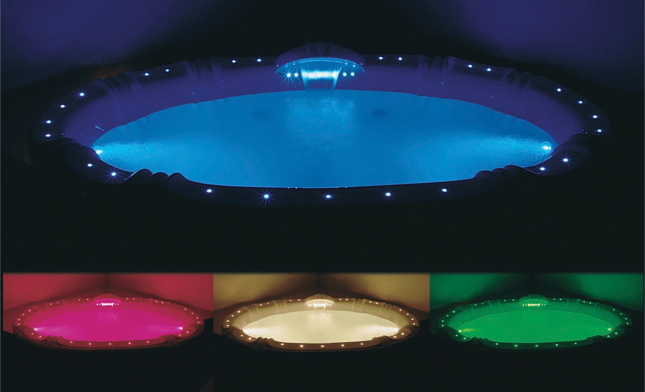 Digitally Controlled Multicolor Led Bath Light Chromatherapy System