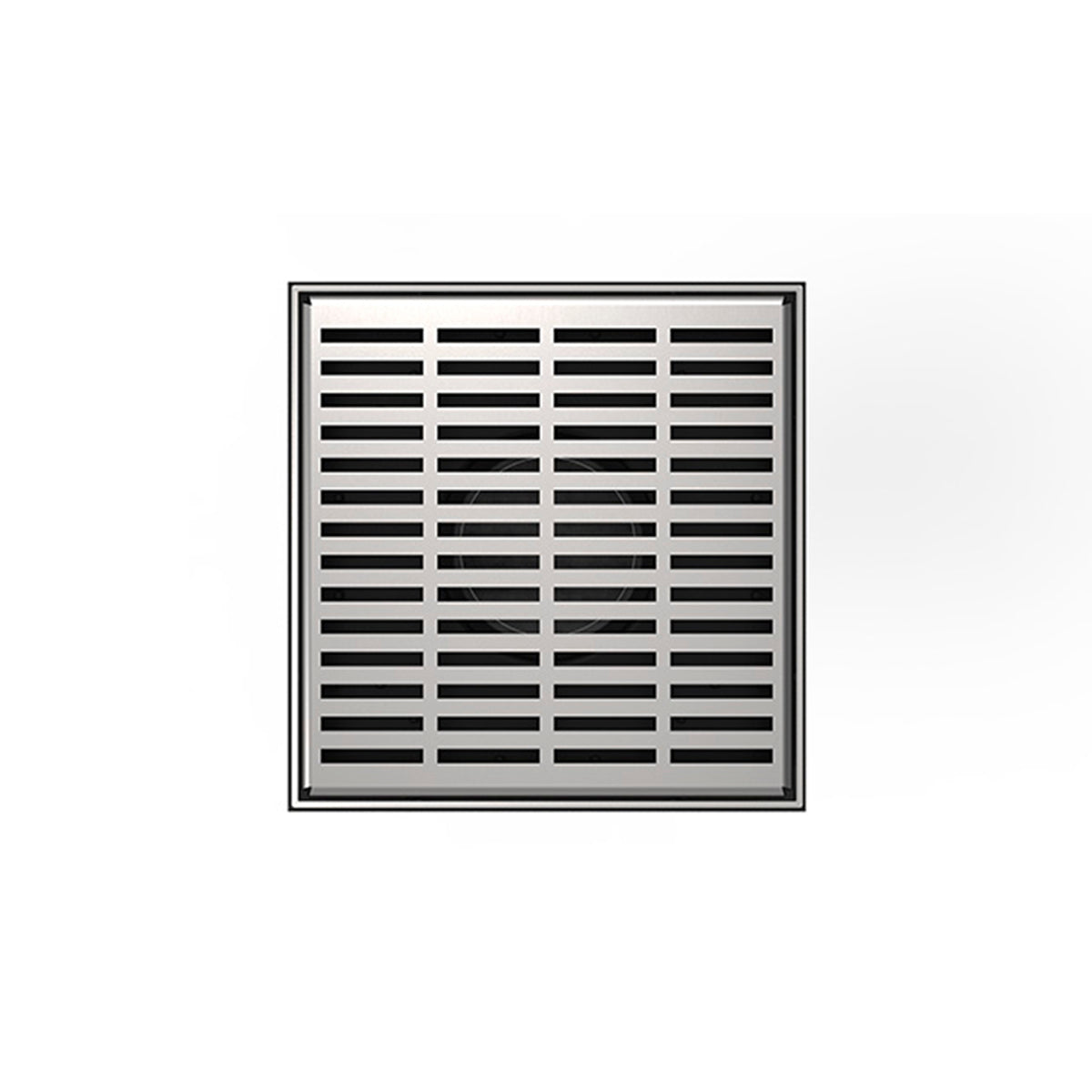 Infinity Drain LND5-2P 5" x 5" LND 5 Lines Pattern Complete Kit with PVC Drain Body, 2" Outlet