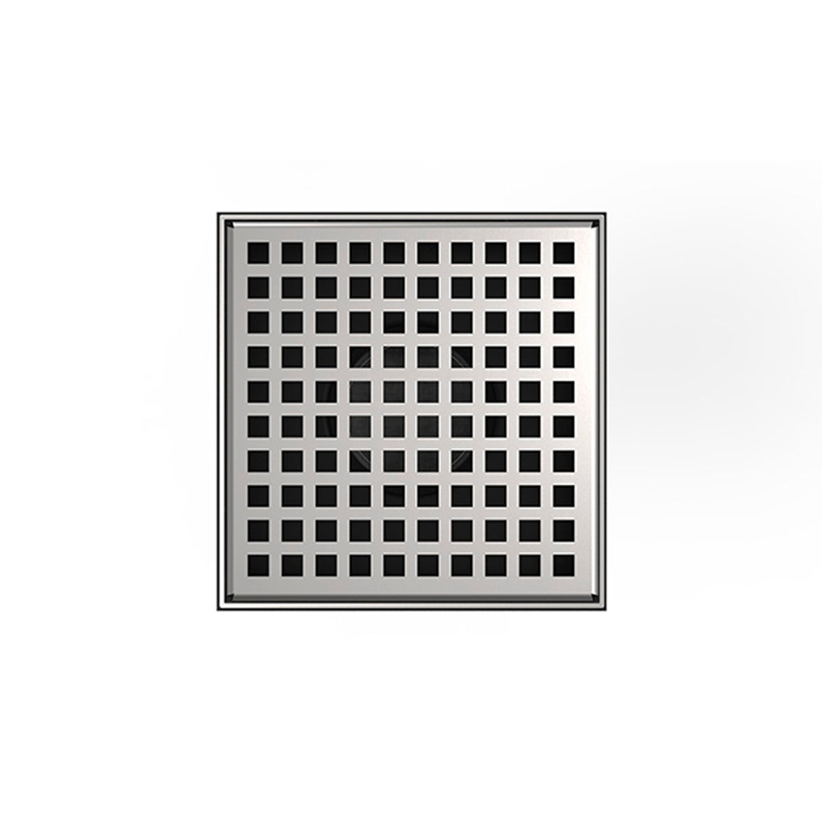 Infinity Drain LQD5 BS 5" x 5" LQD 5 Squares Pattern Complete Kit with Stainless Steel Bonded Flange, 2" No Hub Outlet
