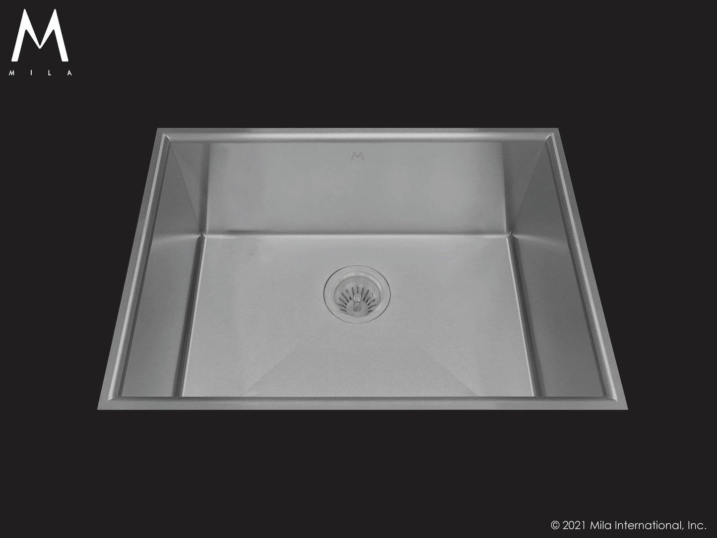Mila MARFS-654SB Arc Single Bowl Flush Mount Sink