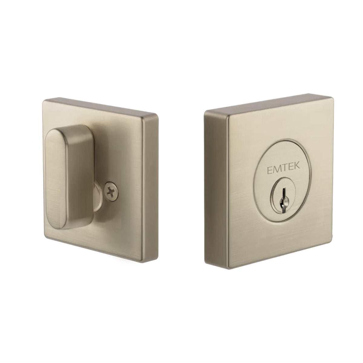 Emtek MC-EE2110-12 Square Deadbolt - Single Cylinder