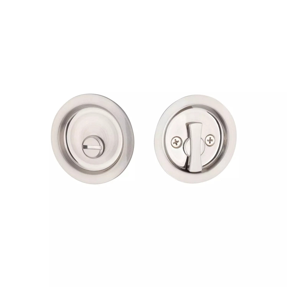 Emtek MC-EETPDRND63-30 Round Tubular Pocket Door Lock - Tubular Privacy