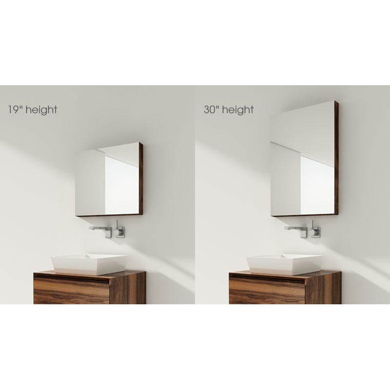 Wet Style M18MEL-REC Furniture M - Recessed Mirrored Cabinet 18 X 19-1/8 Height - Left Hinges - Parent