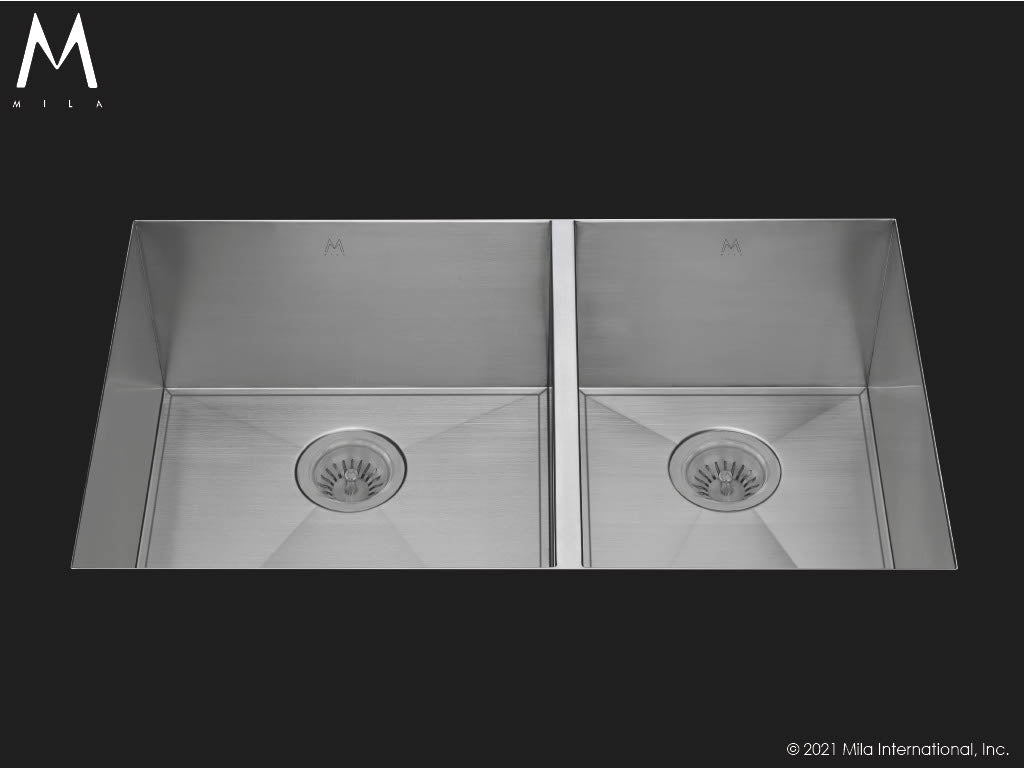 Mila MOUD-503SB Orion Double Bowl Sink