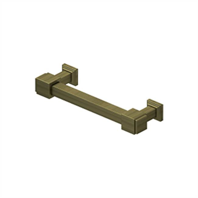 Deltana MP40 Decorative Cabinet Pull 4, Manhattan, Solid Brass