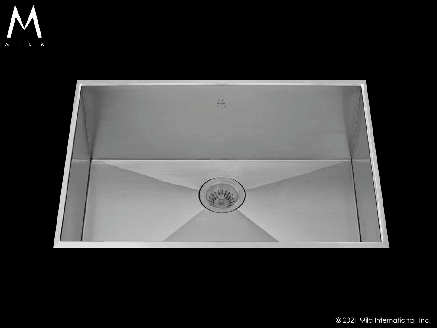 Mila MPOFS-655SB Profile Single Bowl Flush Mount Sink