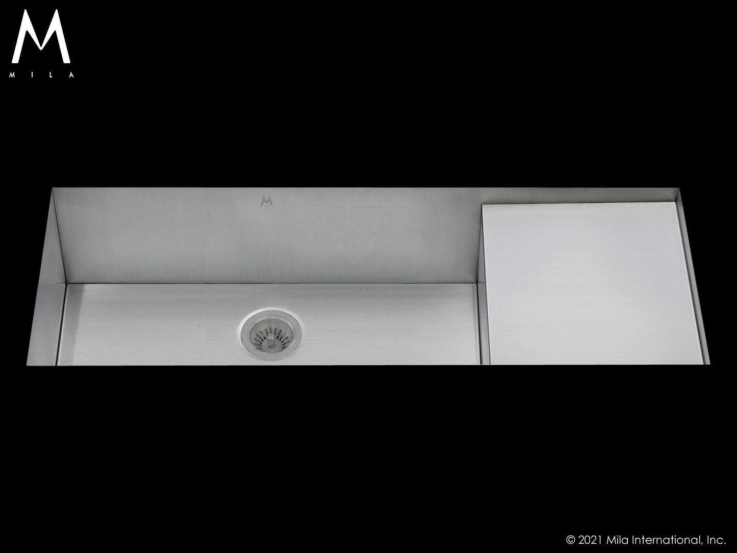 Mila MPU-653SB Flatiron Single Bowl Prepboard Sink