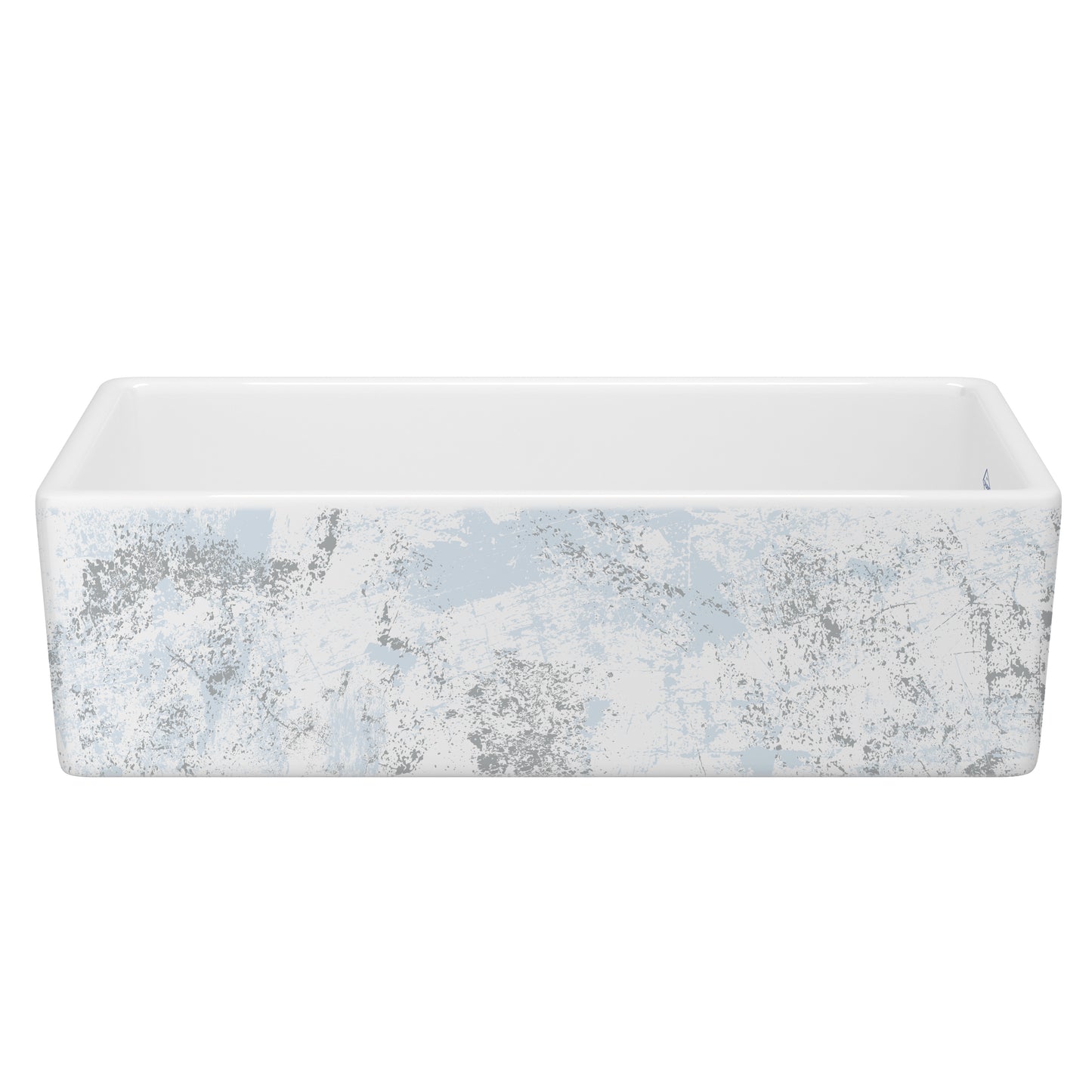 Shaws MS3618 Shaker 36" Single Bowl Farmhouse Apron Front Fireclay Kitchen Sink With Eucalyptus Design