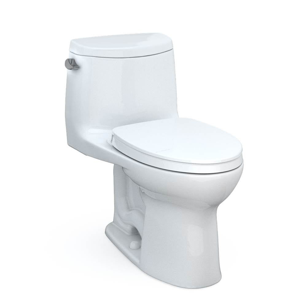 Toto MS604124CEFG Ultramax Ii One-Piece Elongated 1.28 GPF Universal Height Toilet With Cefiontect and Ss124 Softclose Seat, Washlet+ Ready - Parent