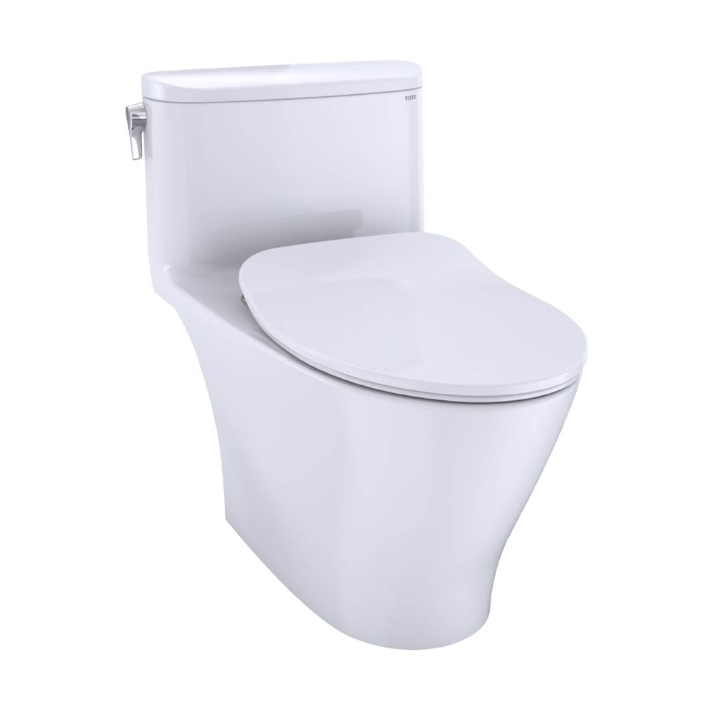 Toto MS642234CEFG#01 Nexus One-Piece Elongated 1.28 GPF Universal Height Toilet With Cefiontect and Ss234 Softclose Seat, Washlet+ Ready