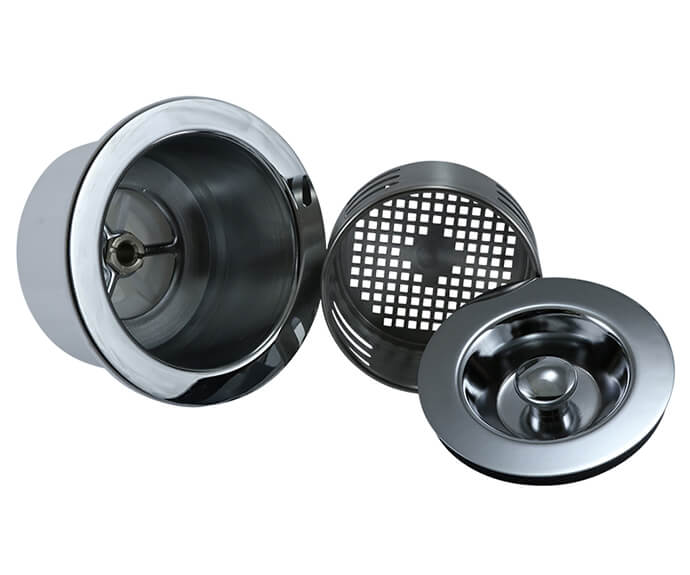 Mountain Plumbing MT115 3-in-1 3-1/2" Kitchen Sink Strainer with Stopper Lid and Lift-Out Basket - Parent