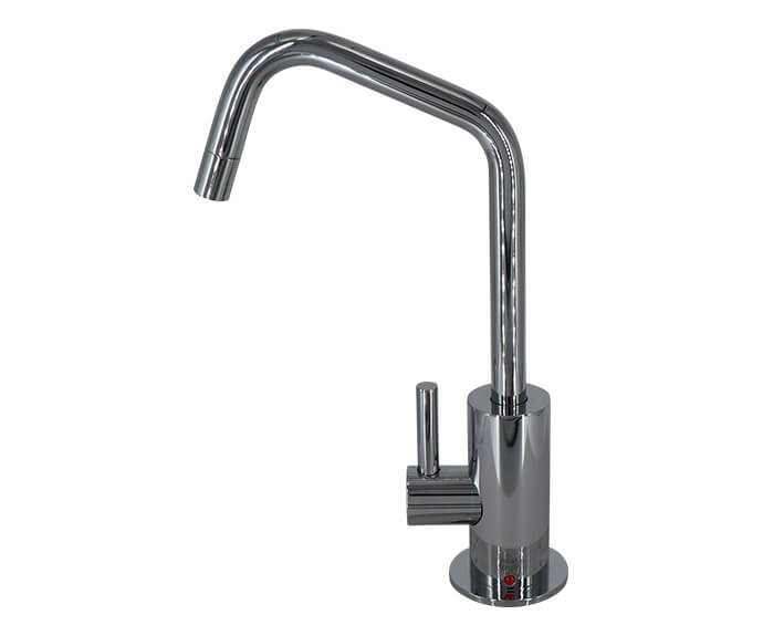 Mountain Plumbing MT1820-NLK Mini Hot Faucet With Angled Spout With Knurled Accent - Parent