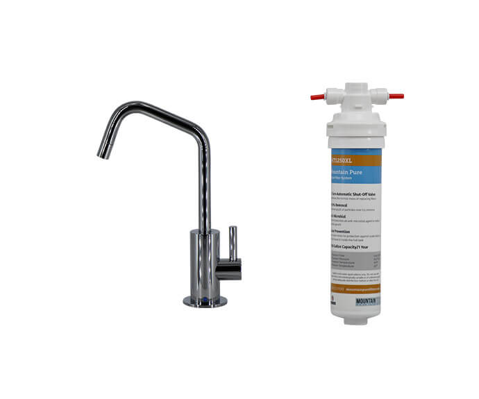 Mountain Plumbing MT1823FIL-NL Point-of-Use Drinking Faucet with Contemporary Round Body Handle Mountain Pure Water Filtration System - Parent