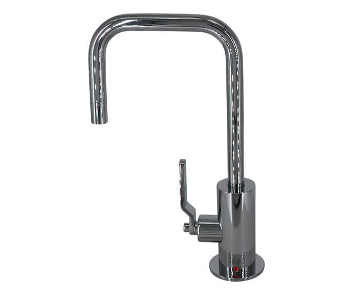 Mountain Plumbing MT1830-NLIH Hot Water Faucet with Contemporary Round Body Industrial Lever Handle - Parent