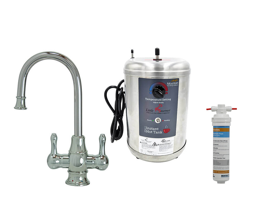 Mountain Plumbing MT1851DIY-NL Francis Anthony Hot & Cold Water Faucet & Little Gourmet Hot Water Tank - Parent